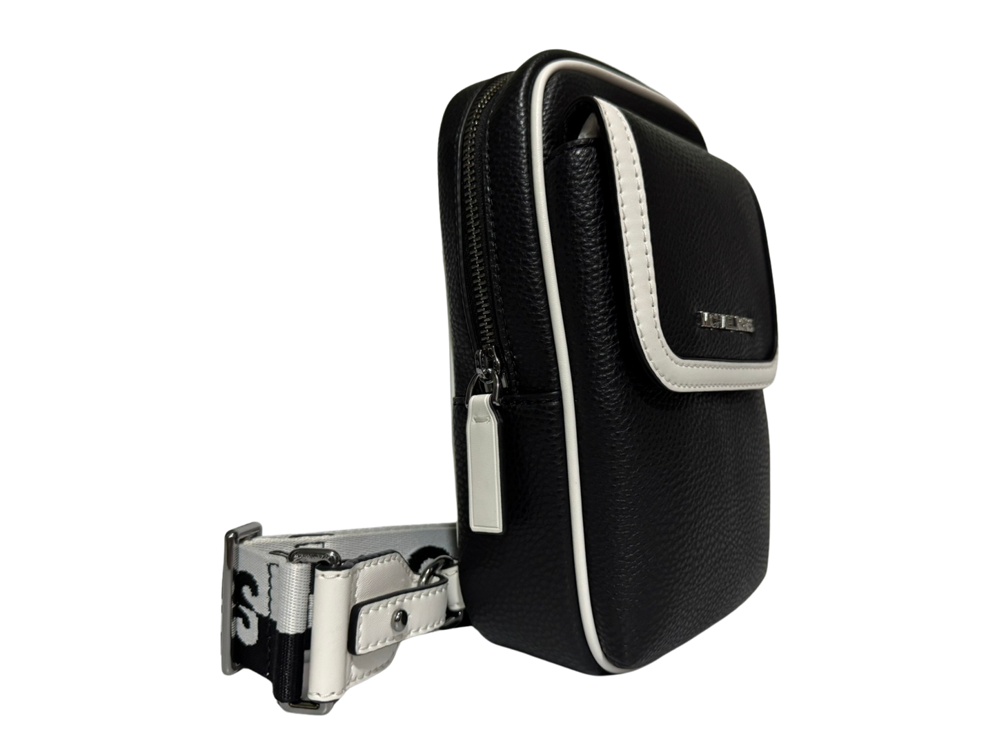 Michael Kors Cooper Medium Two-Tone Sling Pack (Black)