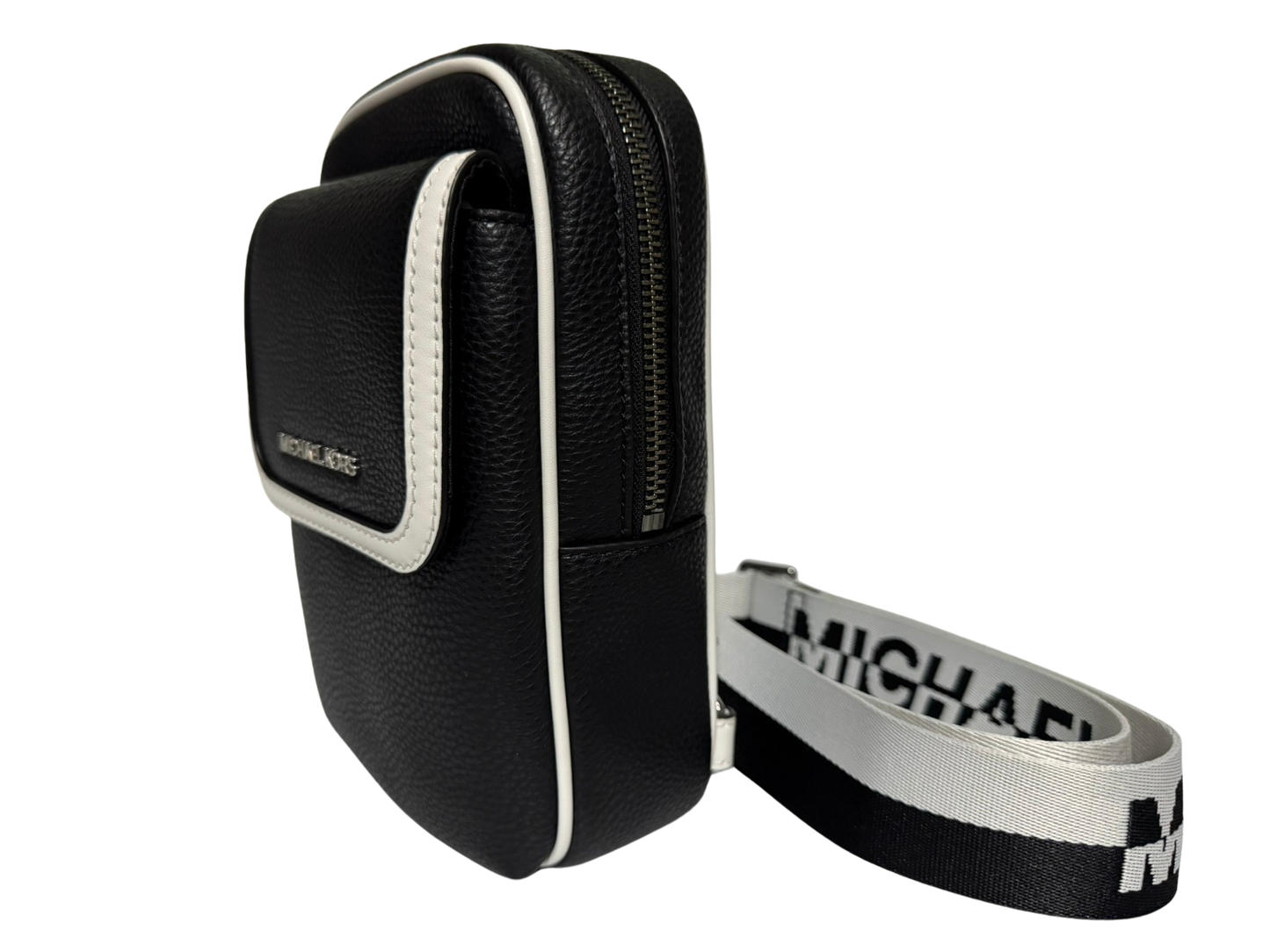 Michael Kors Cooper Medium Two-Tone Sling Pack (Black)