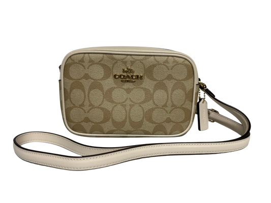 Coach Mini Jamie Camera Bag In Signature Canvas (Light Khaki Chalk)