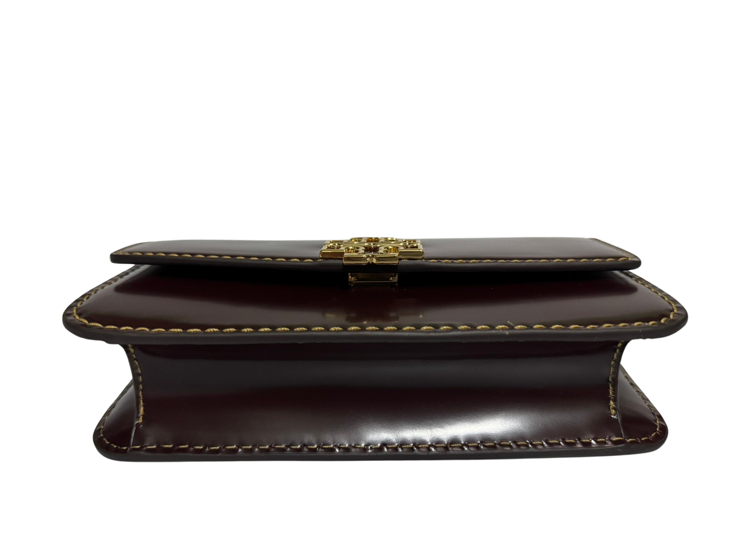 Tory Burch Britten Smooth Chain Wallet With Wristlet (Tempranillo)