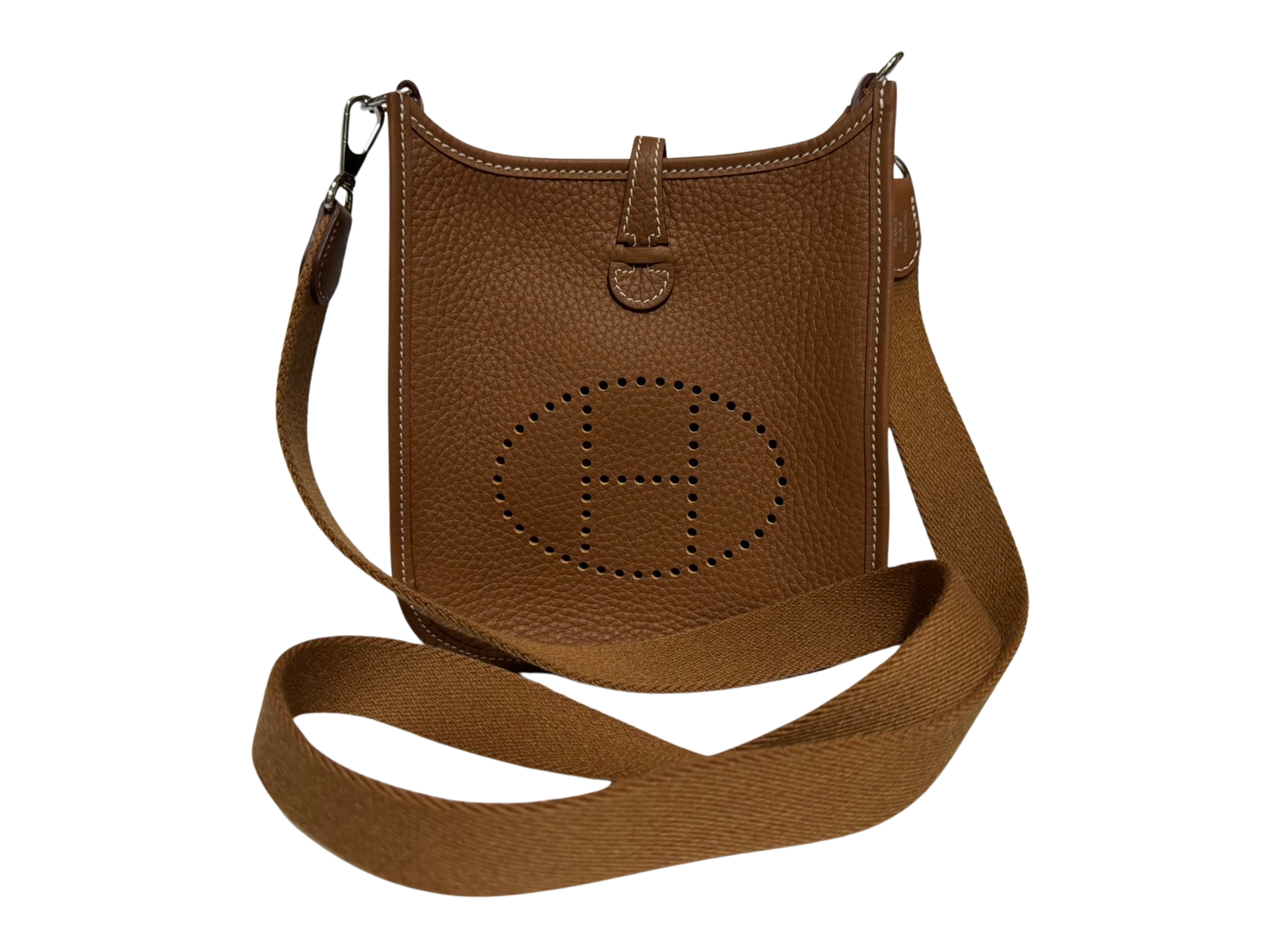 Hermes Authentic Evelyn Bag Taurillon Clemence Leather