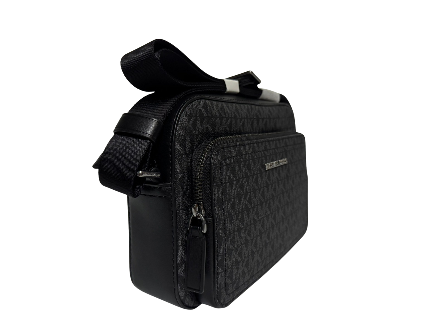 Michael Kors Cooper Signature Logo Utility Crossbody Bag (Black)