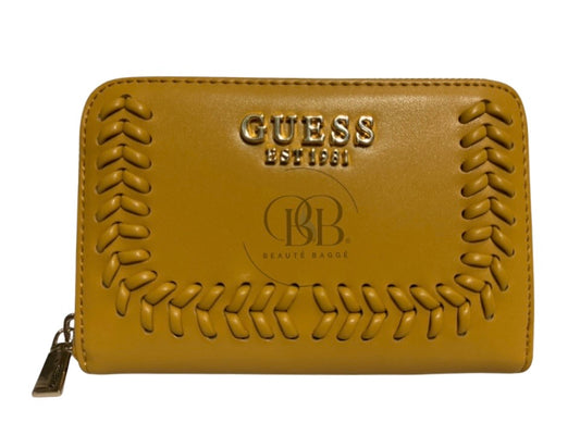GUESS TATUM SLG SMALL ZIP-AROUND WALLET (MARIGOLD)