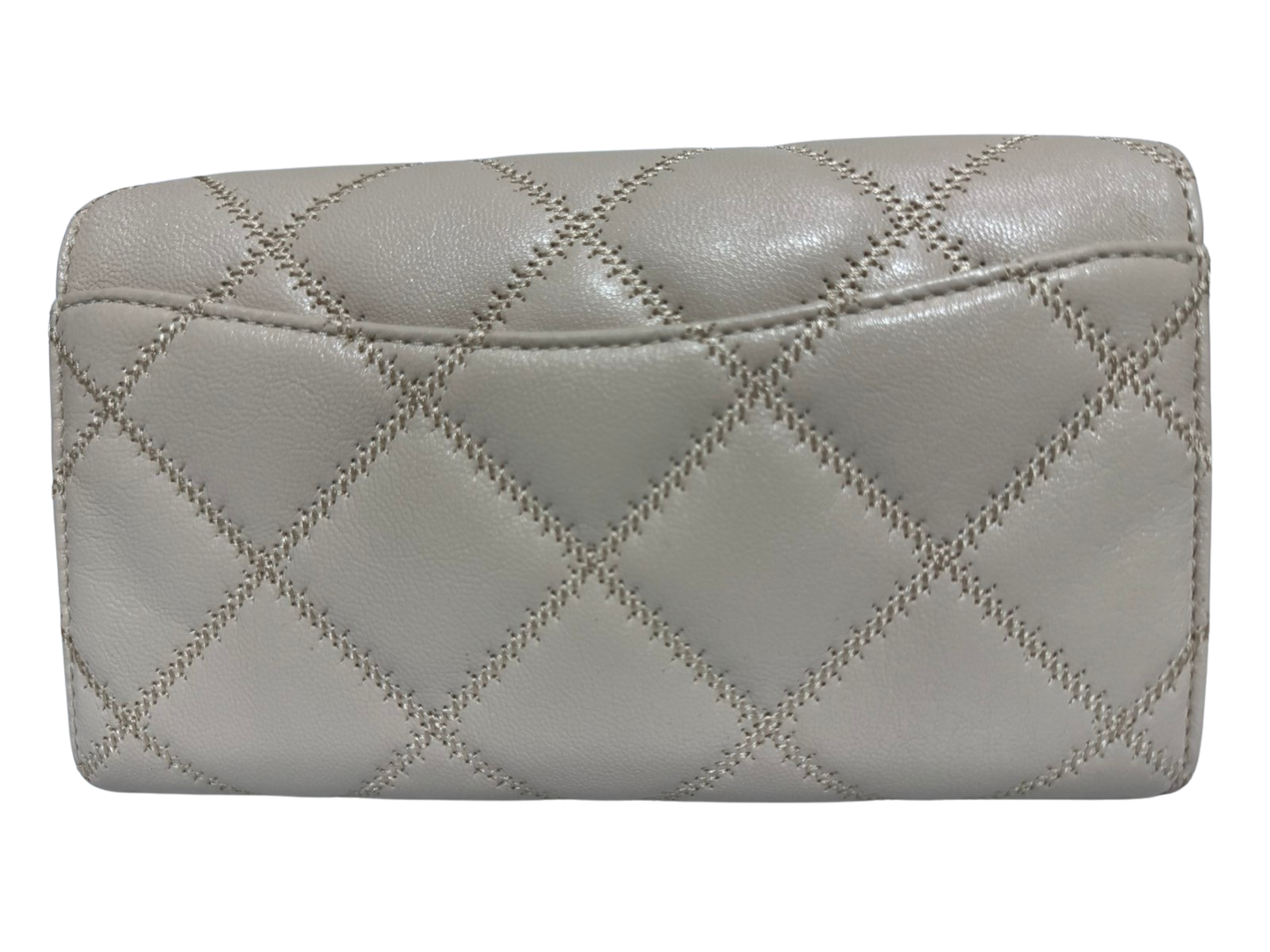 Tory Burch Willa Small Leather Chain Wallet Crossbody (Brie)