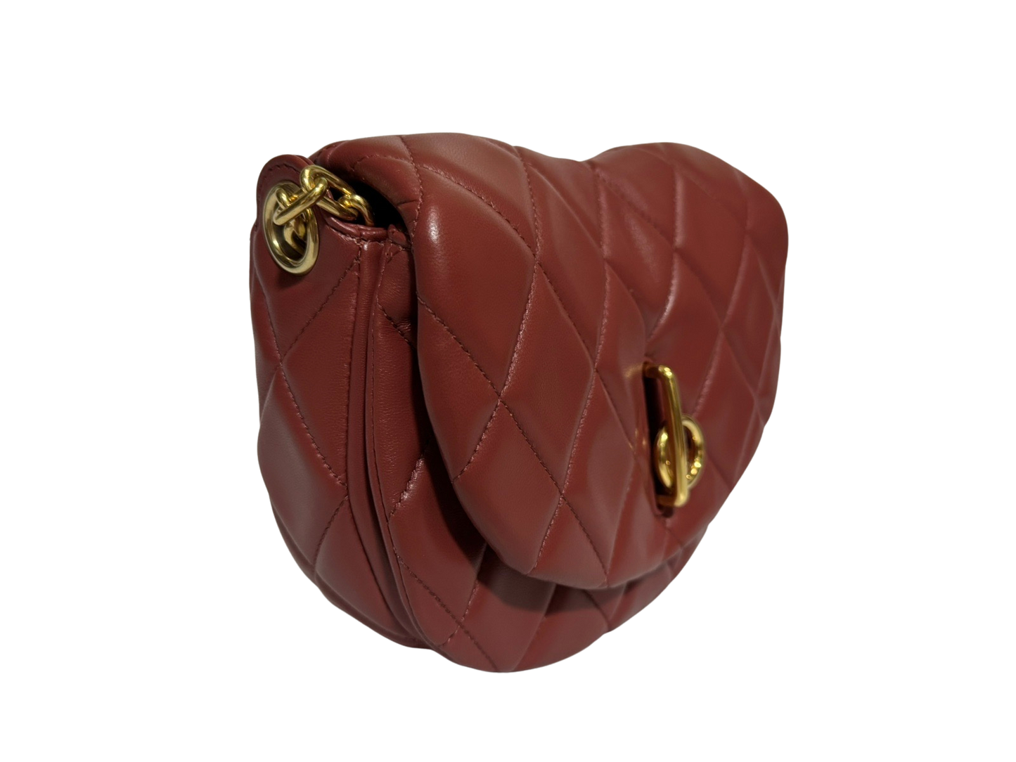 Burberry Authentic Medium Rocking Horse Quilted Smooth Leather