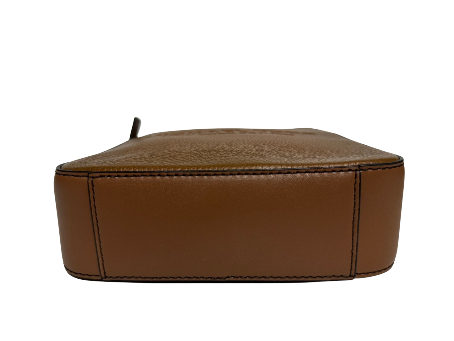 Michael Kors Cooper Logo Embossed Pebbled Leather Flight Bag (Brown)