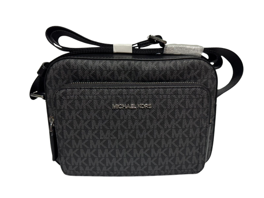Michael Kors Cooper Signature Logo Utility Crossbody Bag (Black)