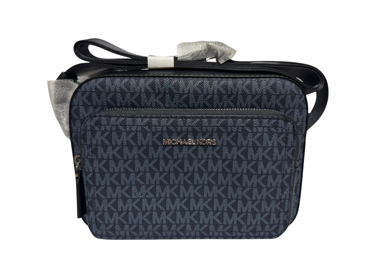 Michael Kors Cooper Signature Logo Utility Crossbody Bag (Pale Blue)